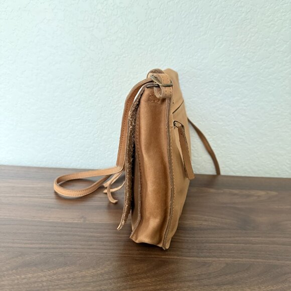 Jo Handbags Small Leather Satchel - Tan - Picture 4 of 7